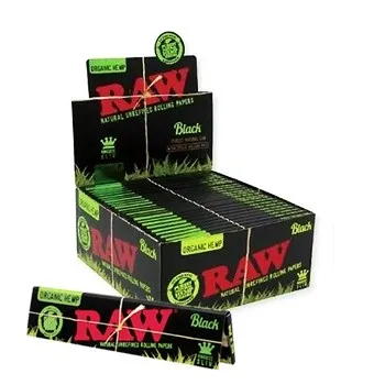 Rolling paper RAW BLACK KING SIZE ORGANICO 50 booklets