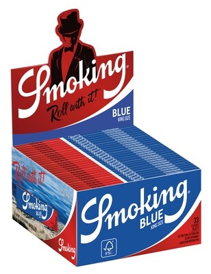 ROLLING PAPER SMOKING BLUE KING SIZE 50 BOOKLETS 33 LEAVES