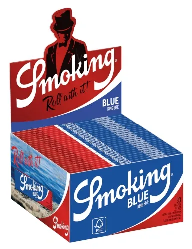 Rolling Paper SMOKING BLue King Size 50 Booklets 33 leaves