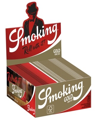 ROLLING PAPER SMOKING GOLD KING SIZE 50 BOOKLETS