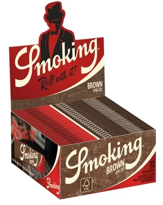 ROLLING PAPER SMOKING BROWN KING SIZE 50 BOOKLETS