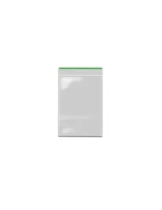 ZIP-LOCK BAG transparent 70 x 100 x 0.09 mm green line