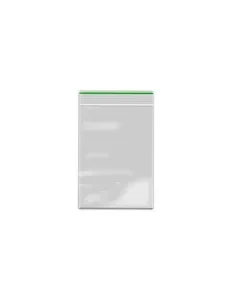 ZIP-LOCK BAG transparent 80 X 120 X 0,09 mm green line