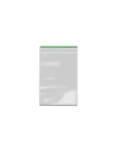 ZIP-LOCK BAG transparent 80 X 120 X 0,09 mm green line