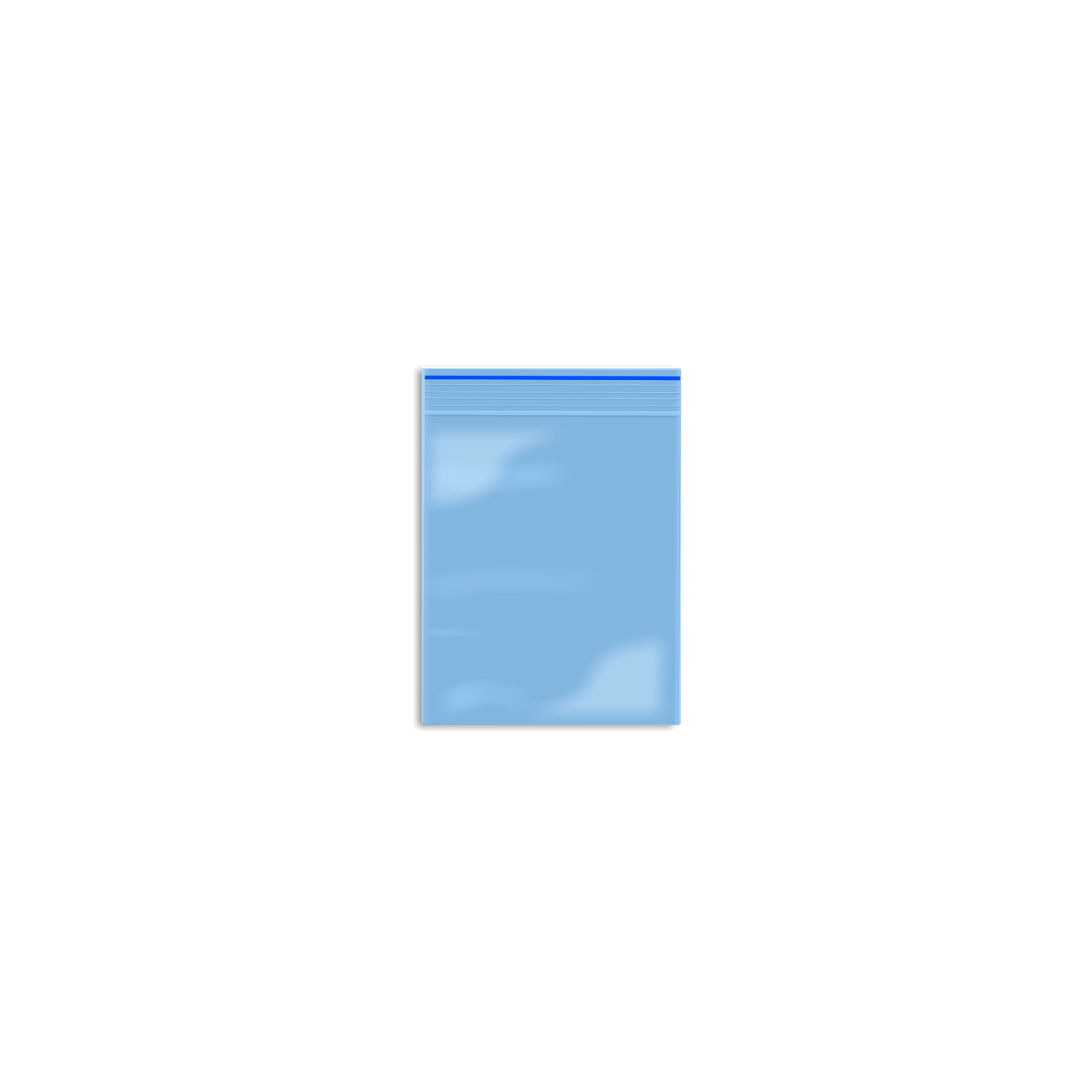 ZIP 55 X 65 X 0.09 ALL BLUE 100 UNITS