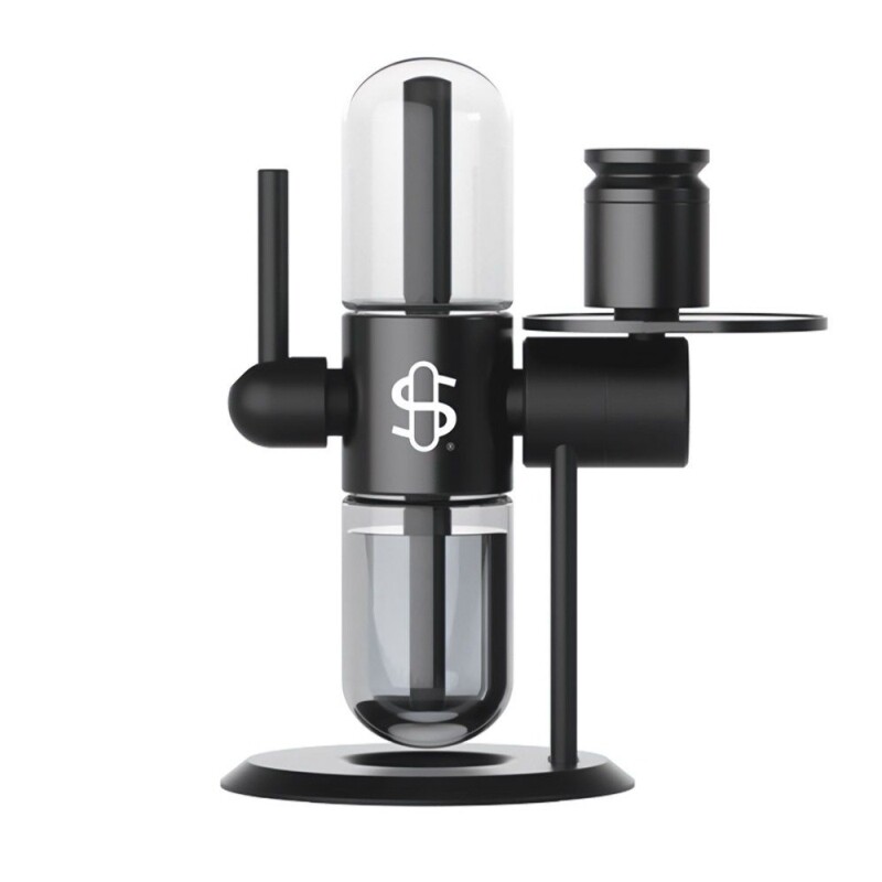 STÜNDENGLASS KOMPACT GRAVITY INFUSER HOOKAH BLACK