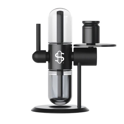 STÜNDENGLASS KOMPACT GRAVITY INFUSER HOOKAH BLACK