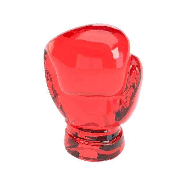 THE CHAMPION'S GLOBE (RED) STÜNDENGLASS REDMIKE TYSON BOXING GLOVE
