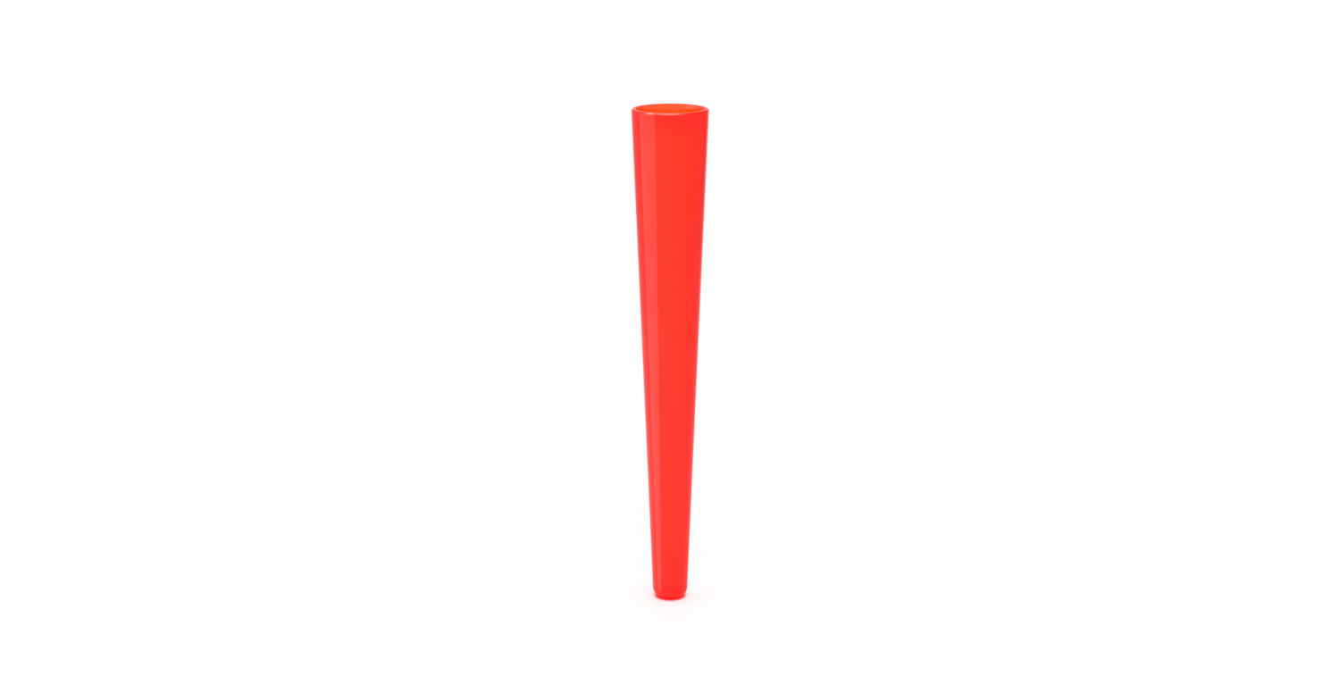 FUTUROLA TRANSPARENT RED TUBE 100 UNITS