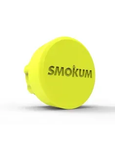 SMOKUM yellow neon color transport tube cap for cones and pre-rolled cigarettes