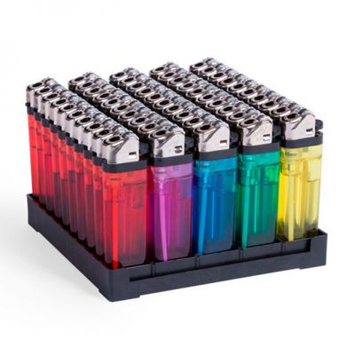 ECONOMIC LIGHTER  TRANSLUCIENT 50 UNITS