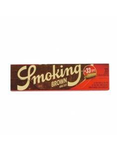ROLLING PAPER BOOKLET SMOKING BROWN SLIM + TIP