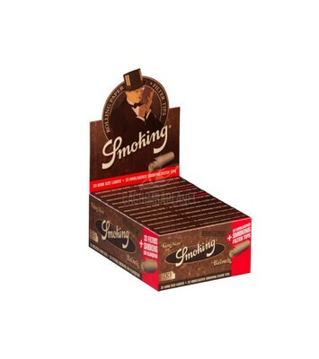 ROLLING PAPER SMOKING BROWN SLIM  + TIPS 24 BOOKLETS