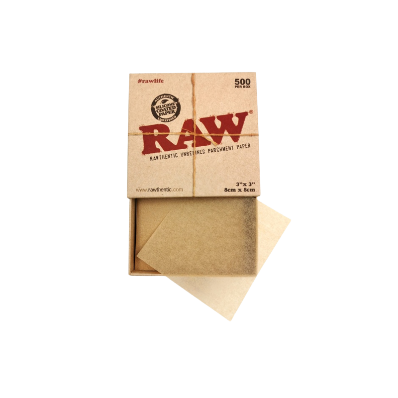 RAW PARCHMENT 8 CM X 8 CM 500 UNITS