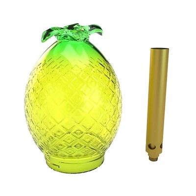 STUNDENSTUNDENGLASS Pineapple Globe + Upstem (Glass with Tube)