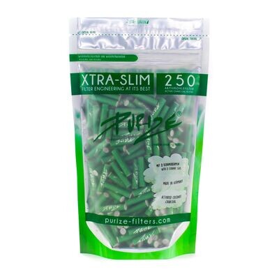 Filter Purize XTRA SLIM (250 units / bag) GREEN