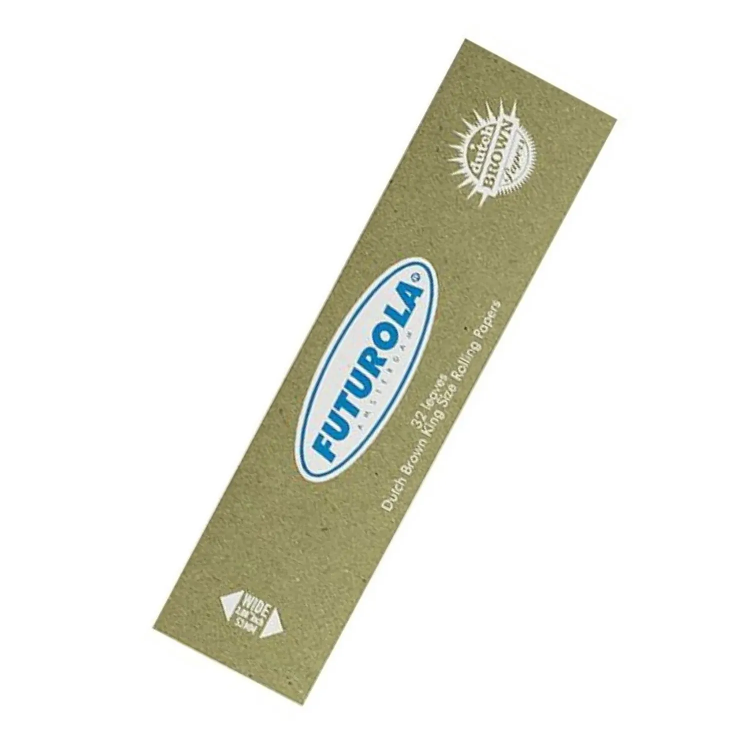 Booklet of rolling paper FUTUROLA BLUE KING SIZE dutch brown color