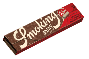 BOOKLET SMOKING BROWN SLIM ROLLING PAPER + TIP 1 UNIT