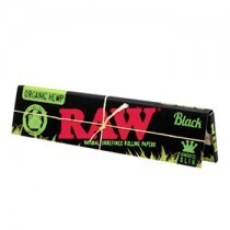 ROLLIG PAPER BOOKLET RAW KING SIZE BLACK ORGANIC . HEMP PAPER