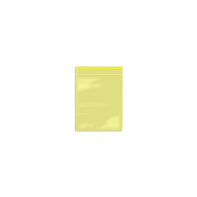 ZIP-LOCK BAG transparent 70 x 100 x 0.09 mm yellow