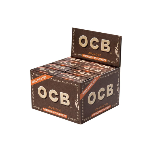 ROLLING PAPER OCB VIRGIN ROLLS + TIPS