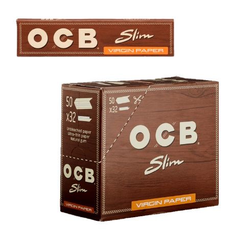 ROLLING PAPER OCB VIRGIN SLIM 50 UNITS