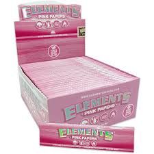 ROLLING PAPER ELEMENTS PINK KING SIZE SLIM 50 UNITS