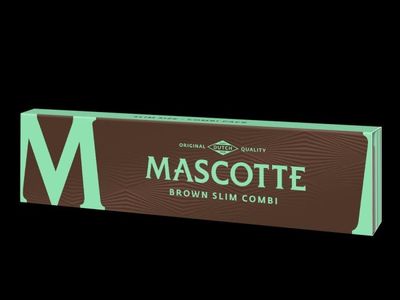 Rolling Paper Brown Slim MASCOTTE + Tips