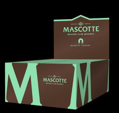 Rolling Paper Brown MASCOTTE. Magnetic closure.
