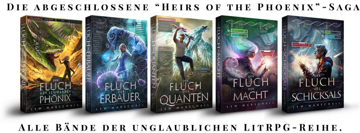 Heirs of the Phoenix Bundle – Band 1 - 5 – Fünf LitRPG Romane (Hardcover)