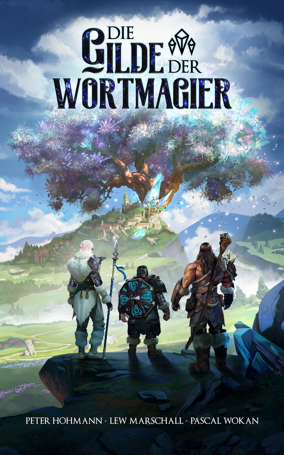 Die Gilde der Wortmagier – Ein Fantasy Roman (Hardcover) von den Autoren Peter Hohmann, Lew Marschall und Pascal Wokan