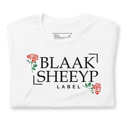BLAAK SHEEYP LABEL SHEEYPS AND ROSES (AWASSI) T SHIRT COLLECTION (WHITE)