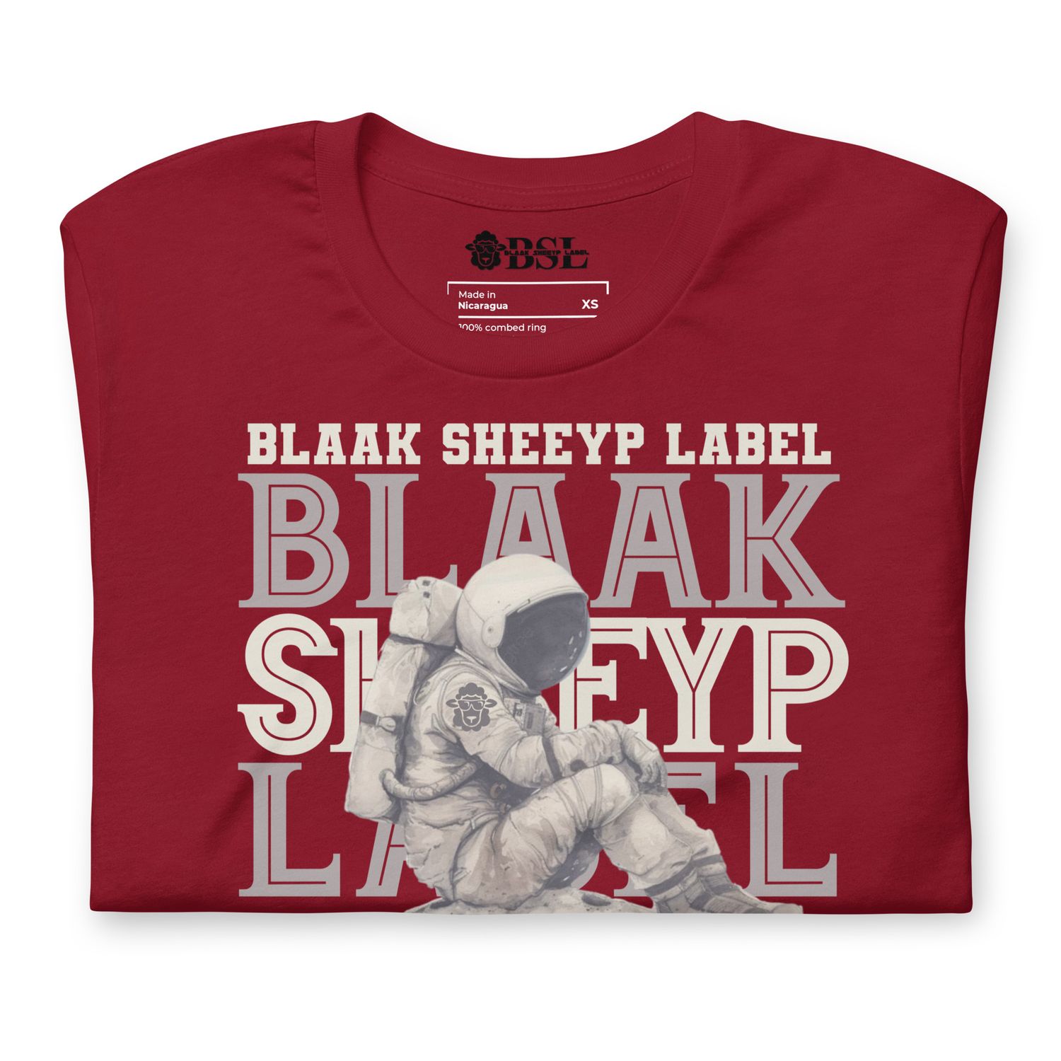 BLAAK SHEEYP LABEL (TARGHEE) T SHIRT COLLECTION (CARDINAL)