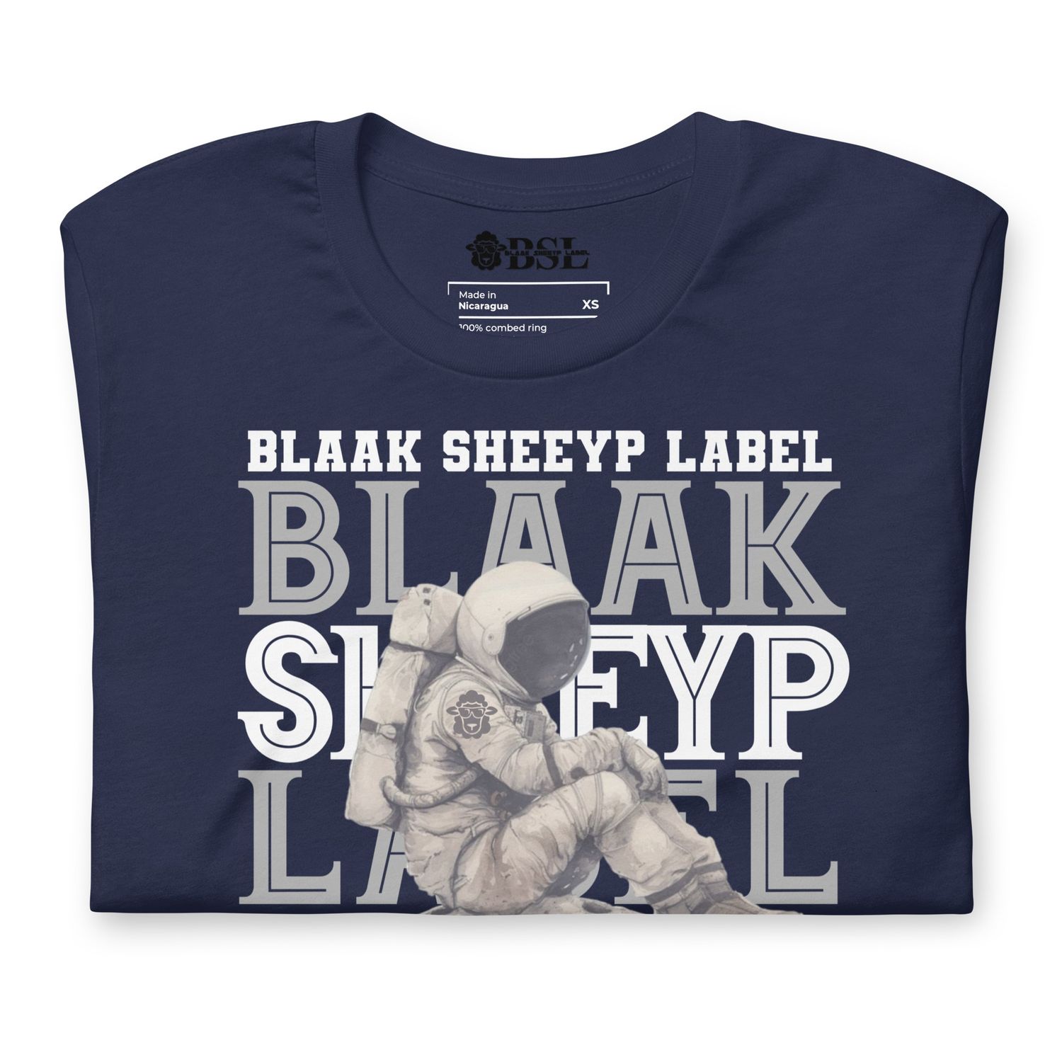 BLAAK SHEEYP LABEL (TARGHEE) T SHIRT COLLECTION (NAVY)