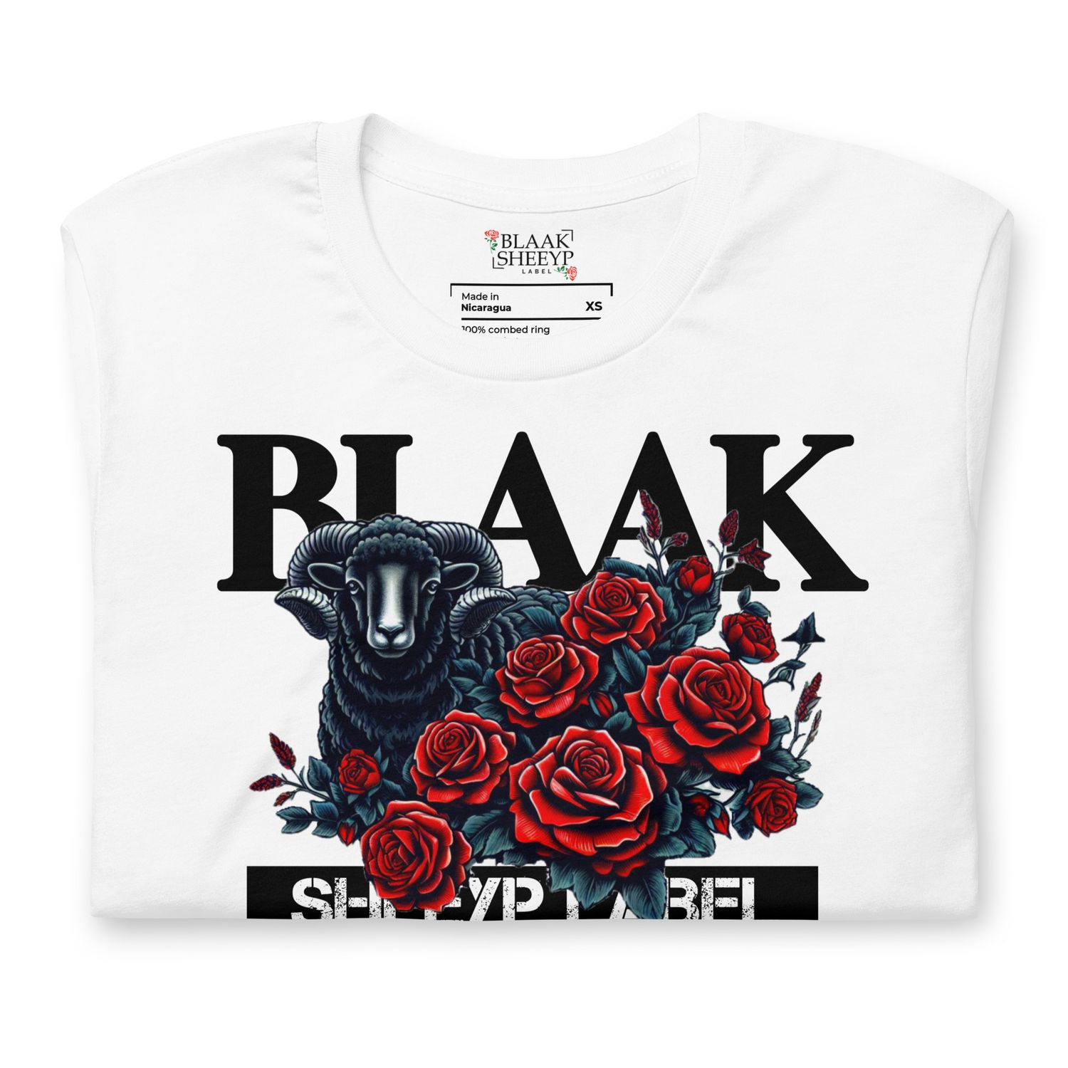 BLAAK SHEEYP LABEL (SHETLAND) T SHIRT COLLECTION (WHITE)