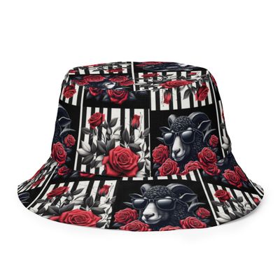 BLAAK SHEEYP LABEL BUCKET HAT (SANTA CRUZ) COLLECTION (REVERSIBLE) EMBROIDERY