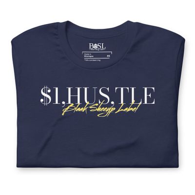 BLAAK SHEEYP LABEL ($I,HUS,TLE)      T SHIRT COLLECTION (NAVY)
