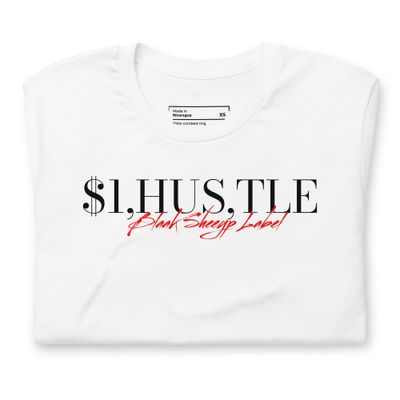 BLAAK SHEEYP LABEL ($I,HUS,TLE) T SHIRT COLLECTION (WHITE)