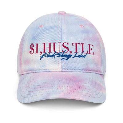 BLAAK SHEEYP LABEL TIE DYE HAT ($I,HUS,TLE) COLLECTION EMBROIDERY