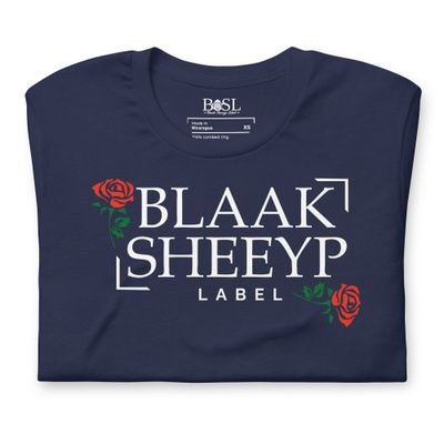 BLAAK SHEEYP LABEL SHEEYPS AND ROSES (AWASSI) T SHIRT COLLECTION (NAVY)