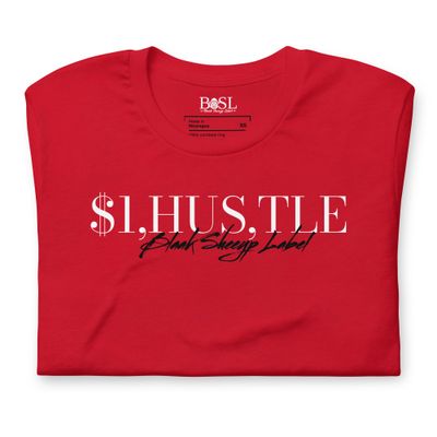 BLAAK SHEEYP LABEL ($I,HUS,TLE) T SHIRT COLLECTION (RED)