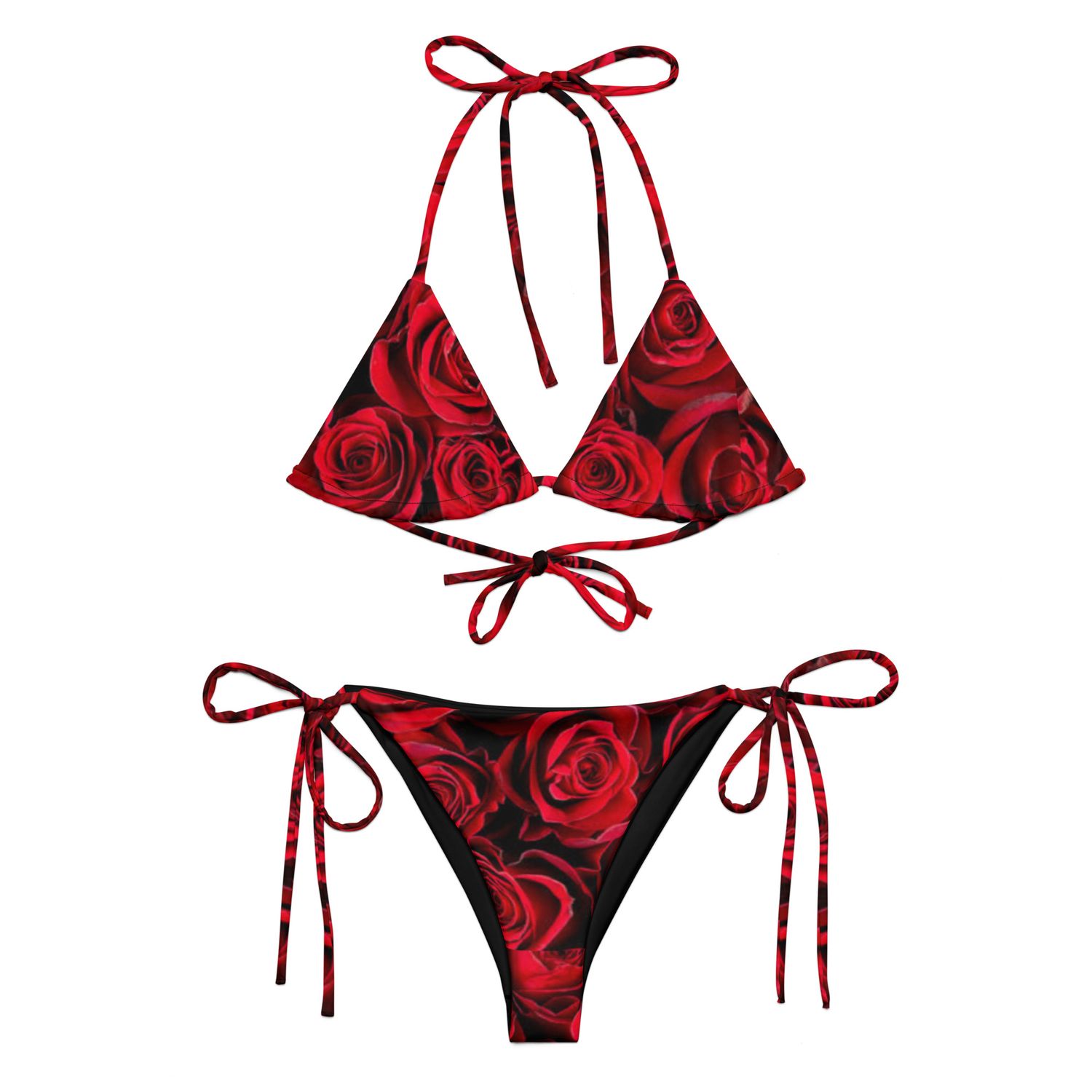 BLAAK SHEEYP LABEL WOMEN&#39;S STRING BIKINI (ROSE LOVE) COLLECTION