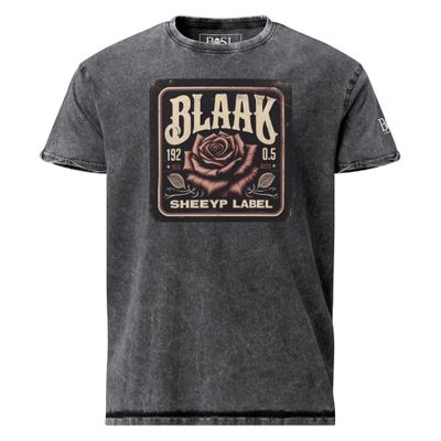 BLAAK SHEEYP LABEL (MMXXII) DENIM T SHIRT COLLECTION (BLACK)