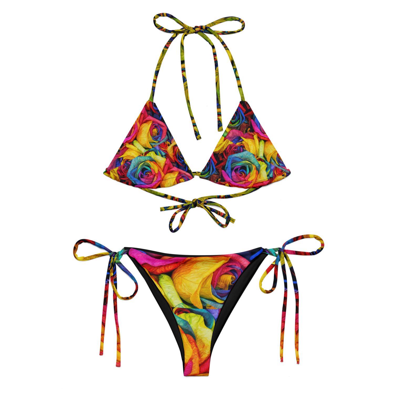 BLAAK SHEEYP LABEL WOMEN&#39;S STRING BIKINI (COLOR SPLASH) COLLECTION