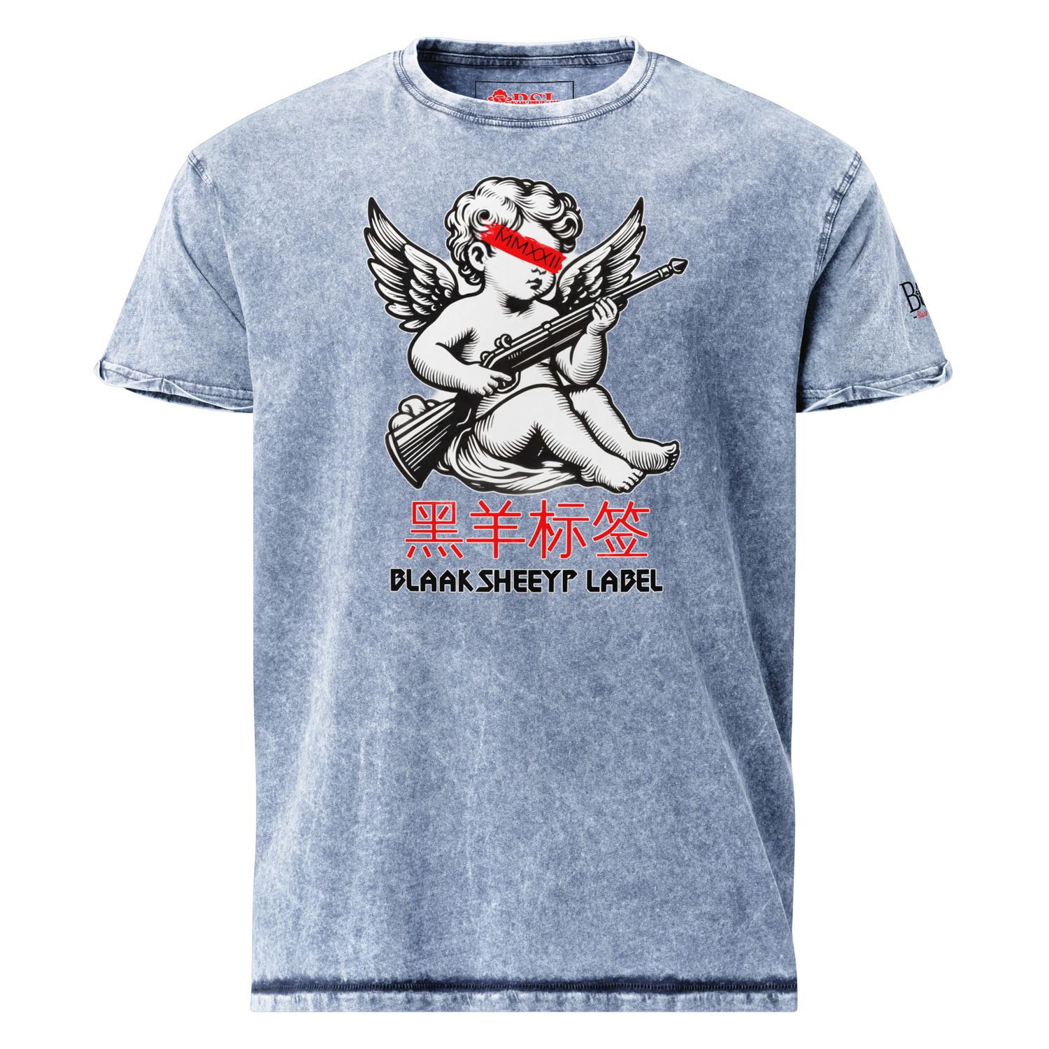 BLAAK SHEEYP LABEL (GUARDIAN SHEEYP) DENIM T SHIRT COLLECTION (BLUE)