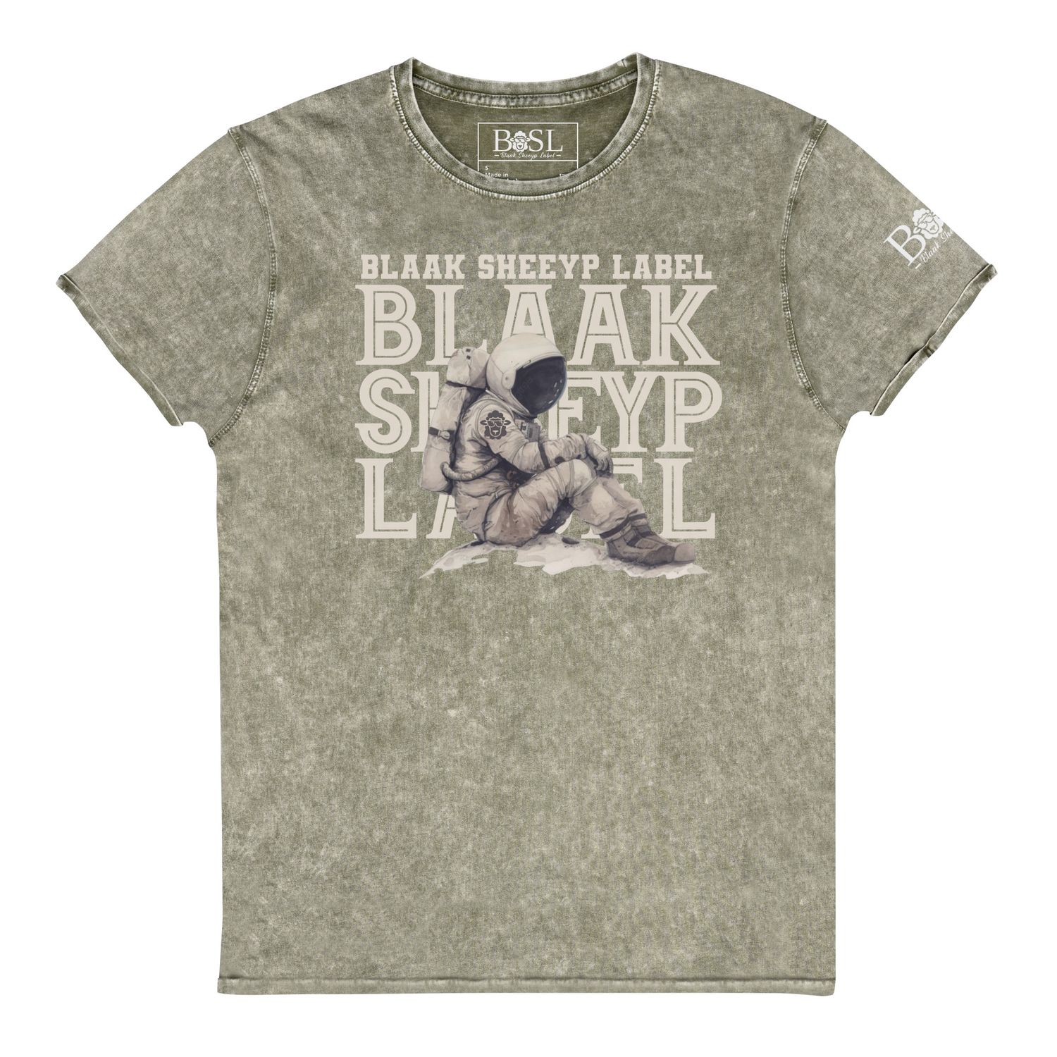 BLAAK SHEEYP LABEL (TARGHEE) DENIM T SHIRT COLLECTION (GREEN)