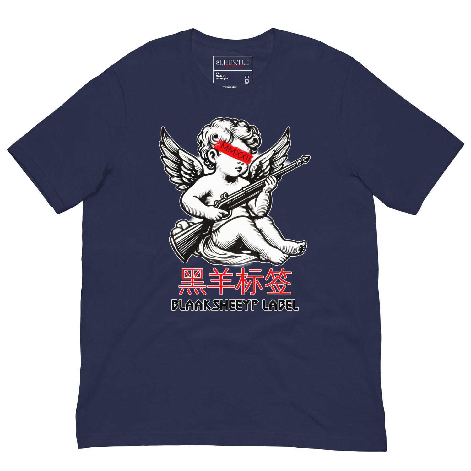 BLAAK SHEEYP LABEL (GUARDIAN SHEEYP) T SHIRT COLLECTION (NAVY)