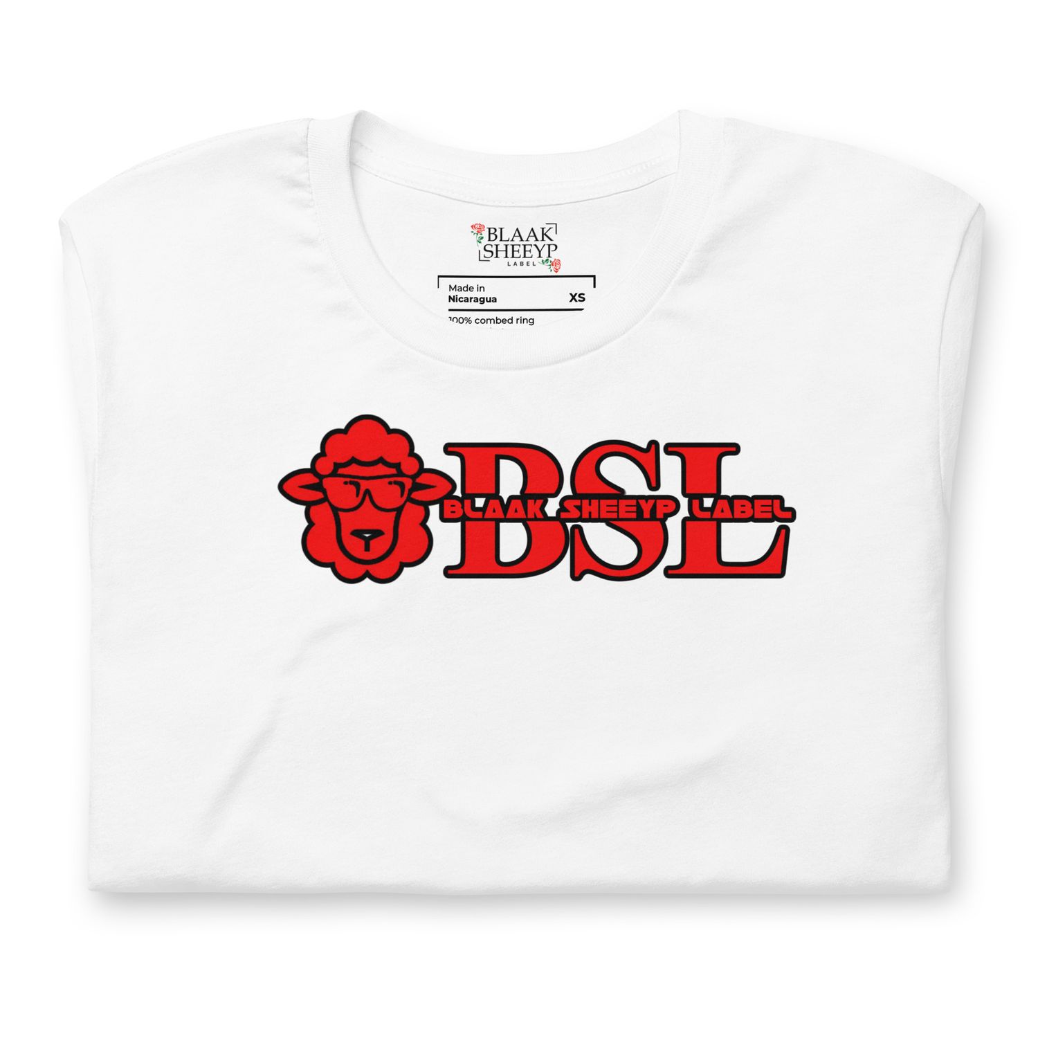 BLAAK SHEEYP LABEL (ROMNEY) T SHIRT COLLECTION (WHITE)