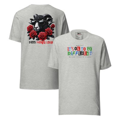 BLAAK SHEEYP LABEL (SOUTH DOWN) T SHIRT COLLECTION  FRONT/BACK (GREY)