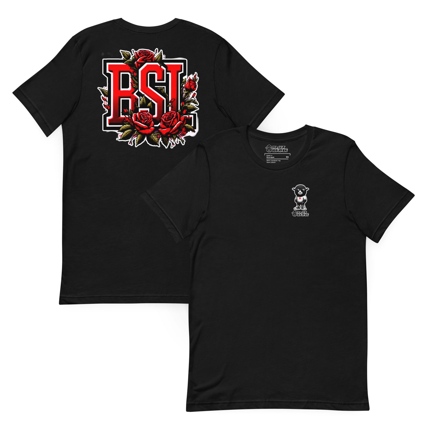 BLAAK SHEEYP LABEL (QUESSANT) T SHIRT COLLECTION (BLACK)